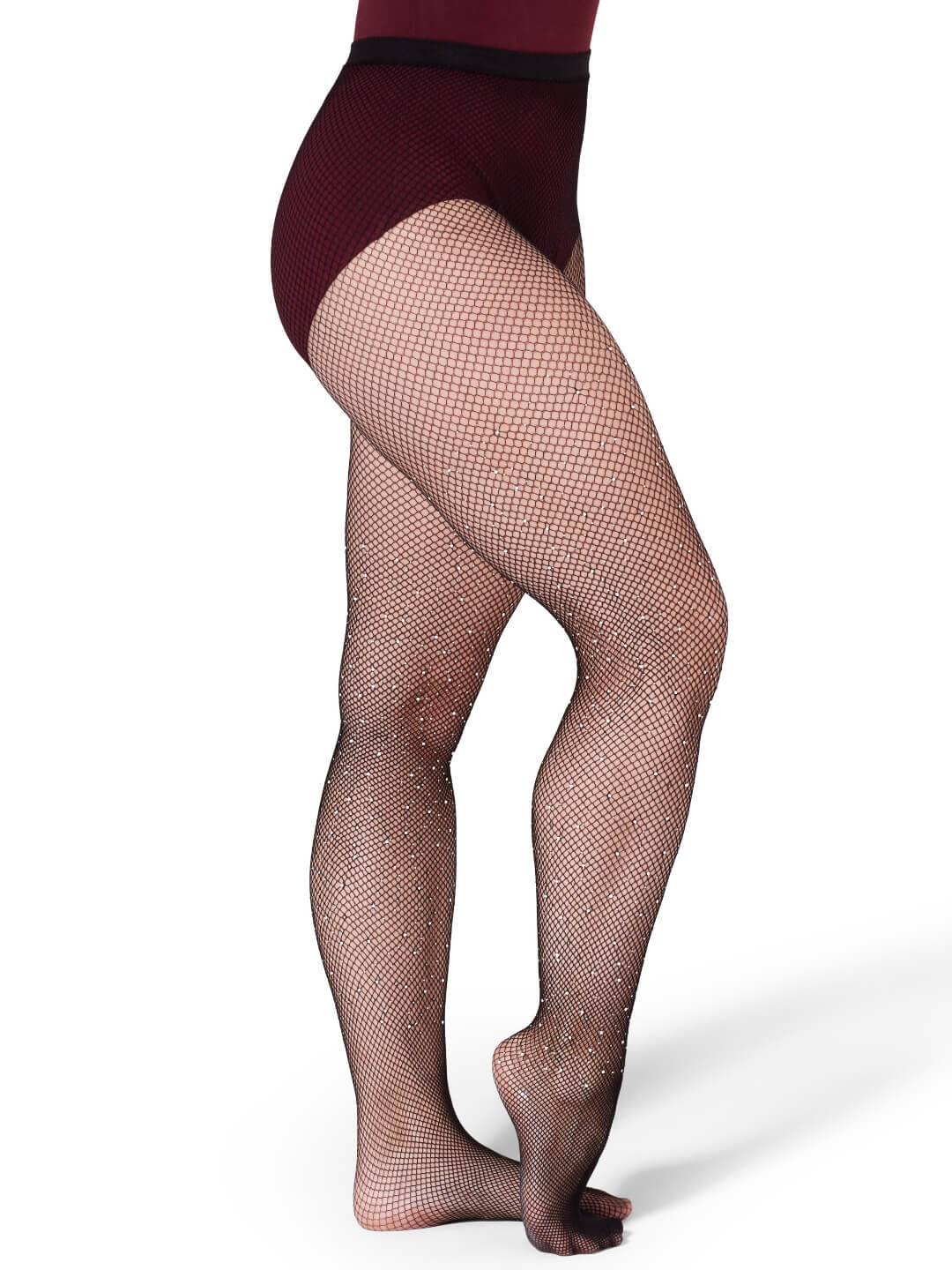 Capezio All-Over Rhinestone Fishnet Tights Adult