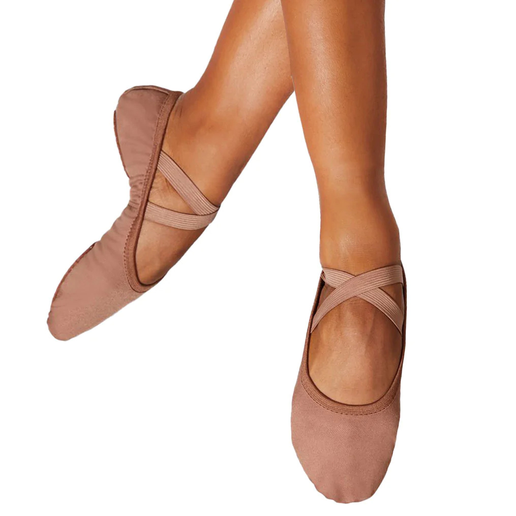 NEW Capezio Canvas Juliet Ballet Shoe light Pink Womens Size 5.5 Wide