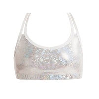 Energetiks Roxy Crop Top Child Small; Silver (Seconds)