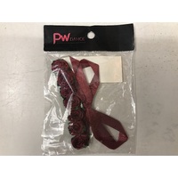 PW Dance ribbon blossom burgundy