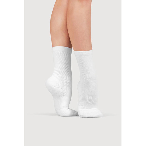 Bloch Blochsox Crew Sock Adult X- Small; White