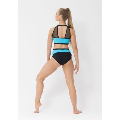 Studio 7 Tenille Crop Adult Small; Neon Blue