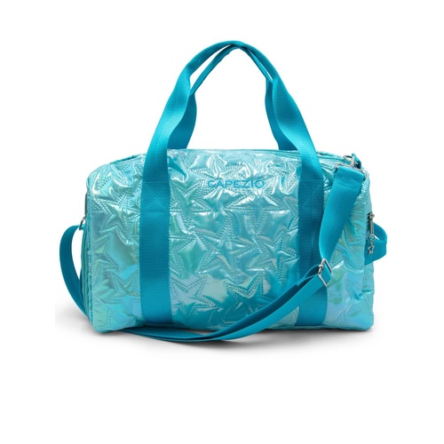 Capezio Metallic Star Travel Duffle; Metallic Turquoise