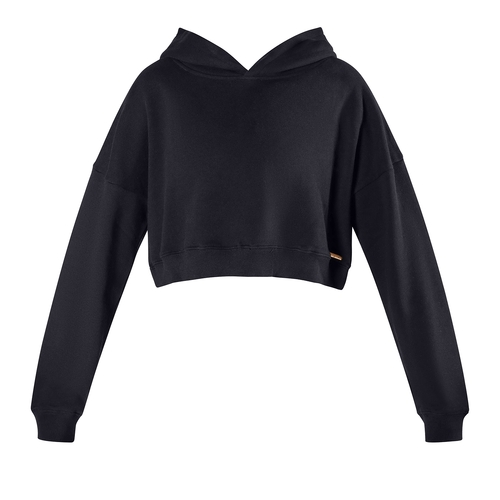 Energetiks Avery Cropped Hoodie Child Small; Black