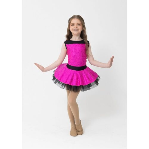 Studio 7 Trixie Dress Child X- Small; Hot Pink