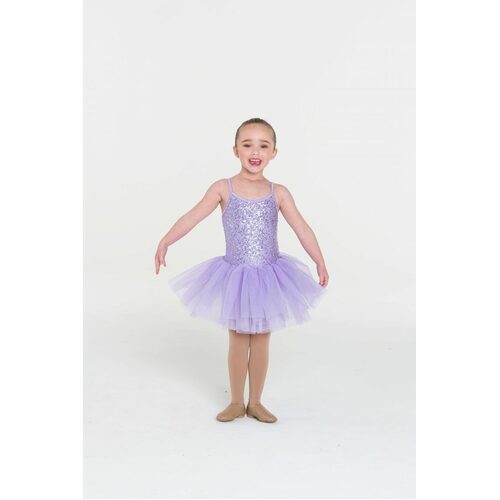 Studio 7 Sequin Tutu Dress Child X- Small; Lilac