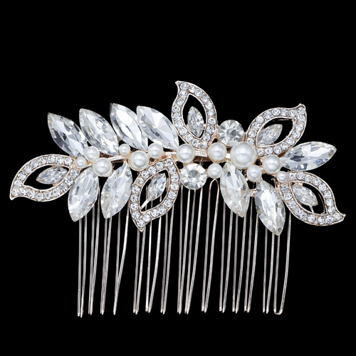 Fifi & Co Crystal Hair Comb; Silver