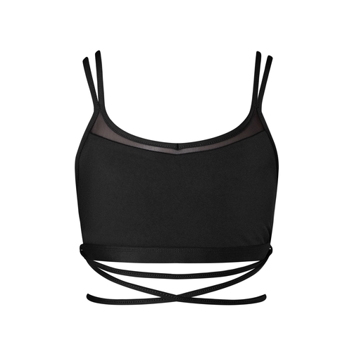 Energetiks Roxy Mesh Crop Top Child X-Small; Black