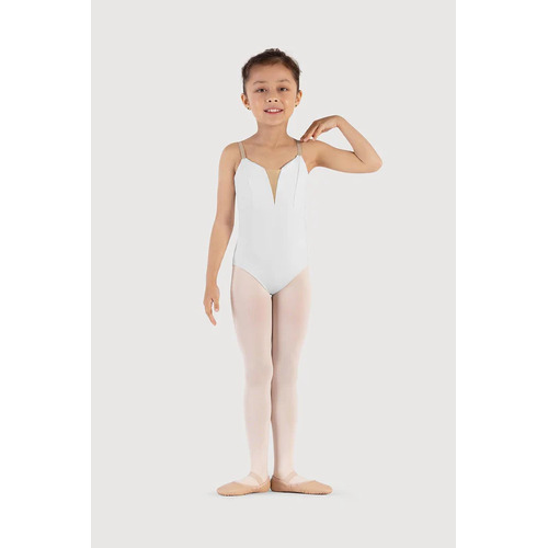 Bloch Overture Opera Girls Camisole Leotard Child Small; White