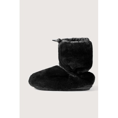 Bloch Faux Fur Warm up Booties Adult X- Small; Black 