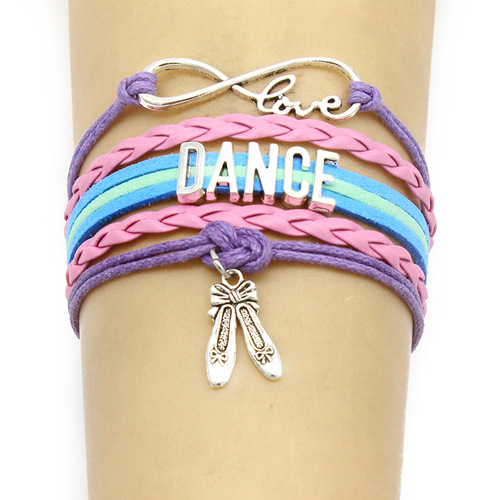 Leather Charm Bracelet Dance Multi